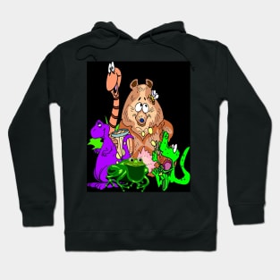 Cartoon Fantasy Abstract Animal Print Hoodie